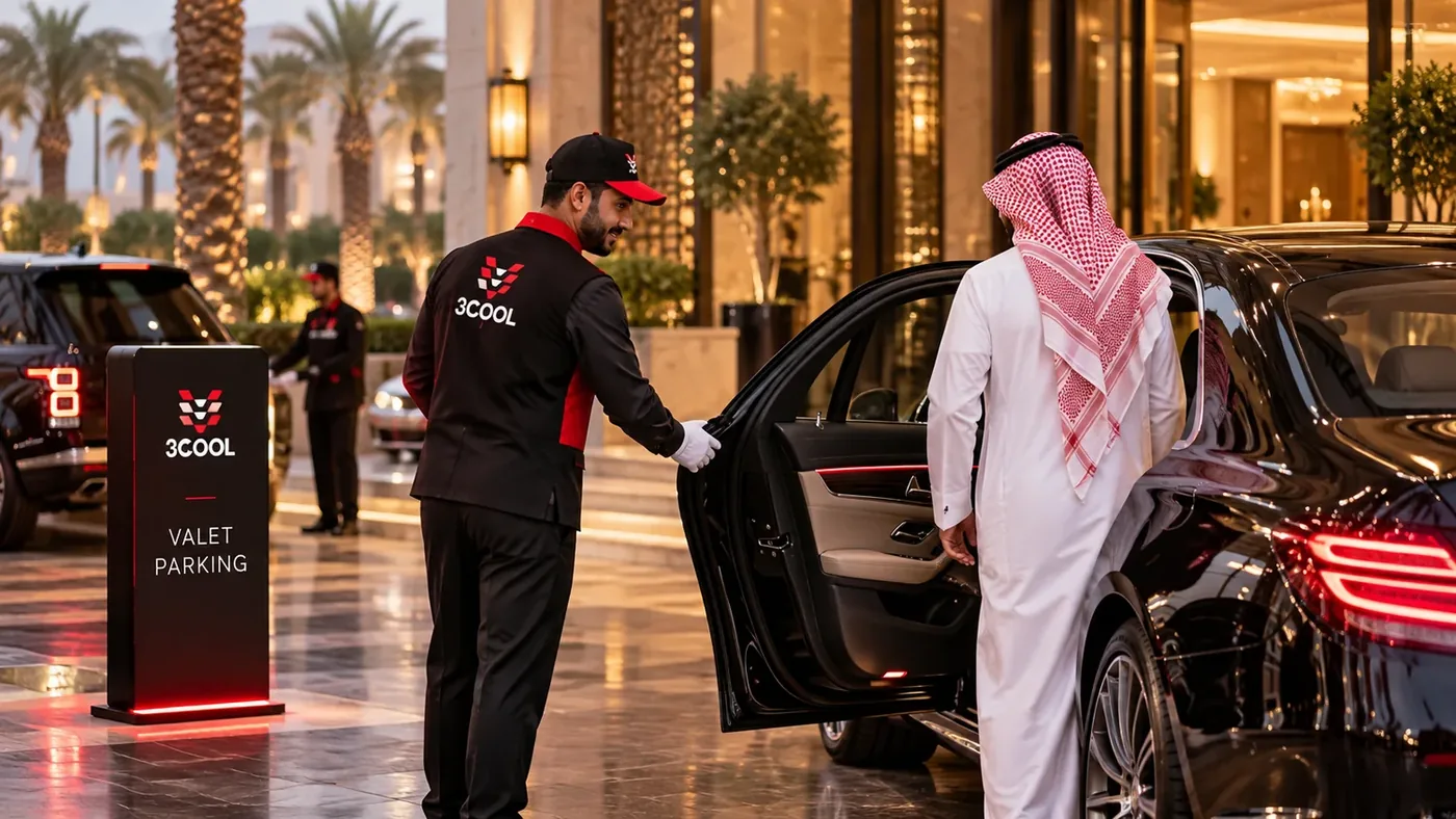 فريق ثري كول لخدمة صف السيارات